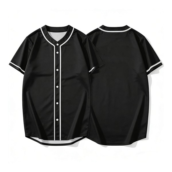 Baseball Jerseys in Onyx Piping