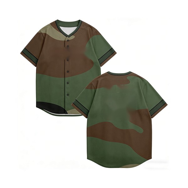 Baseball Jerseys in Woodland Camo