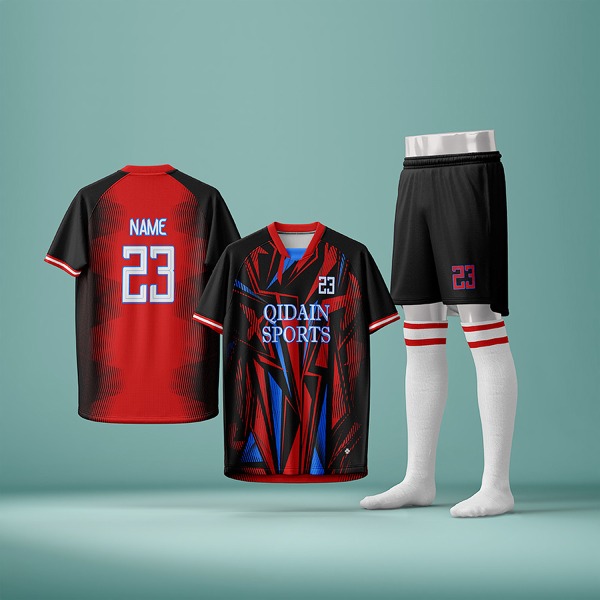 Raglan Football Kit in Ink Razor