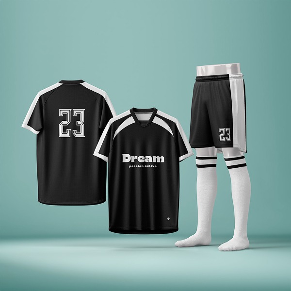 Raglan Football Kit in Ink Wash