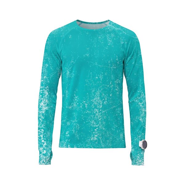 Mesh Long-Sleeve 2.0 in Teal Ink