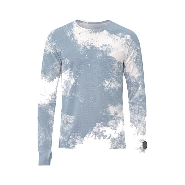 Mesh Long-Sleeve 2.0 in Mist Blue