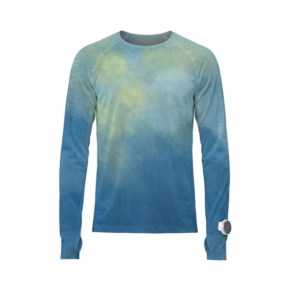 Mesh Long-Sleeve 2.0 in Teal Fade