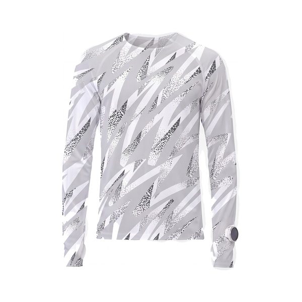 Mesh Long-Sleeve 2.0 in White Bolt