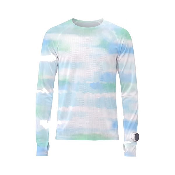 Mesh Long-Sleeve 2.0 in Macaron Grid