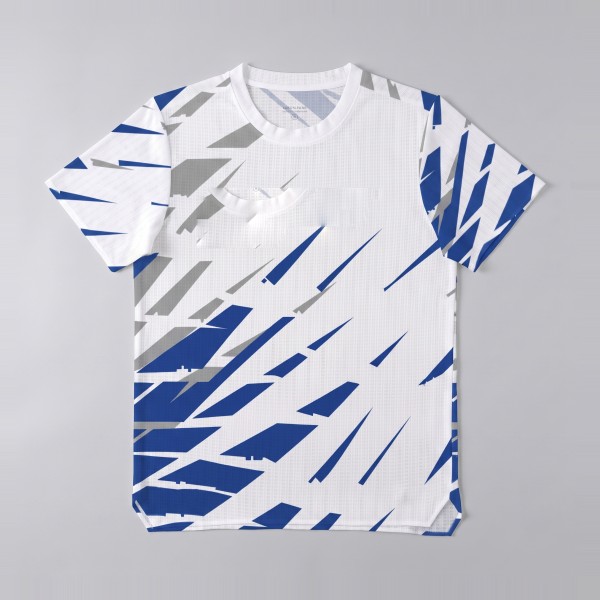 Printed Running Tee in Mist Brush