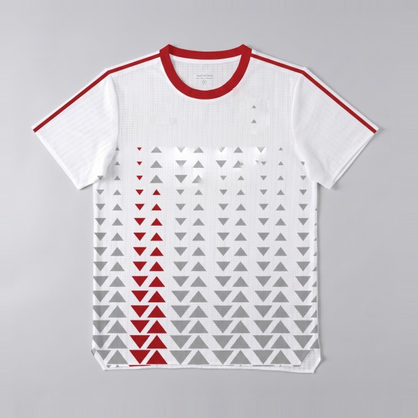 Printed Running Tee in Arrow White