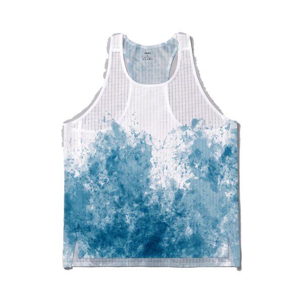 Performance Singlet in White Ink