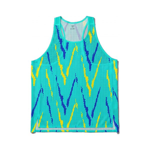 Performance Singlet in Electric Teal