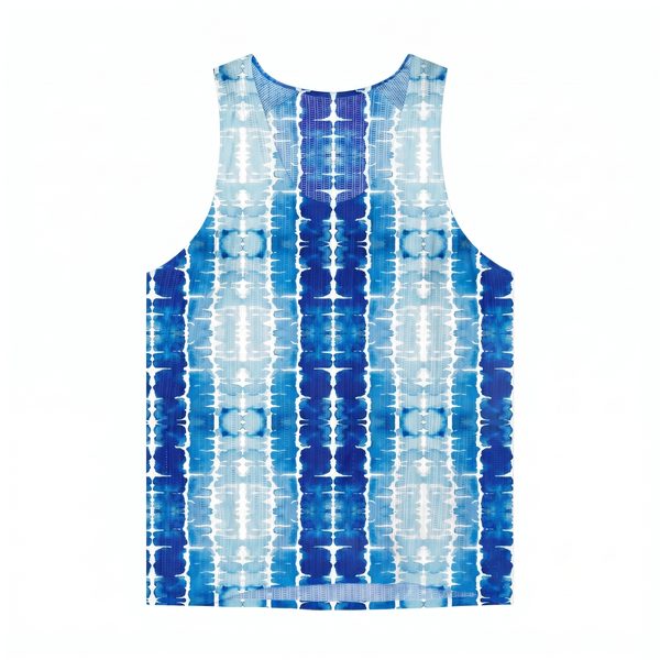 Tie-Dye Running Vest in Deep Sea