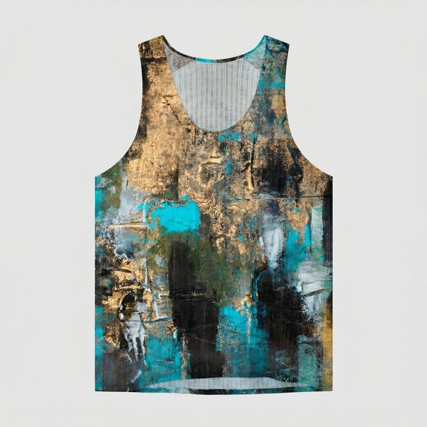 Tie-Dye Running Vest in Gilded Ravine