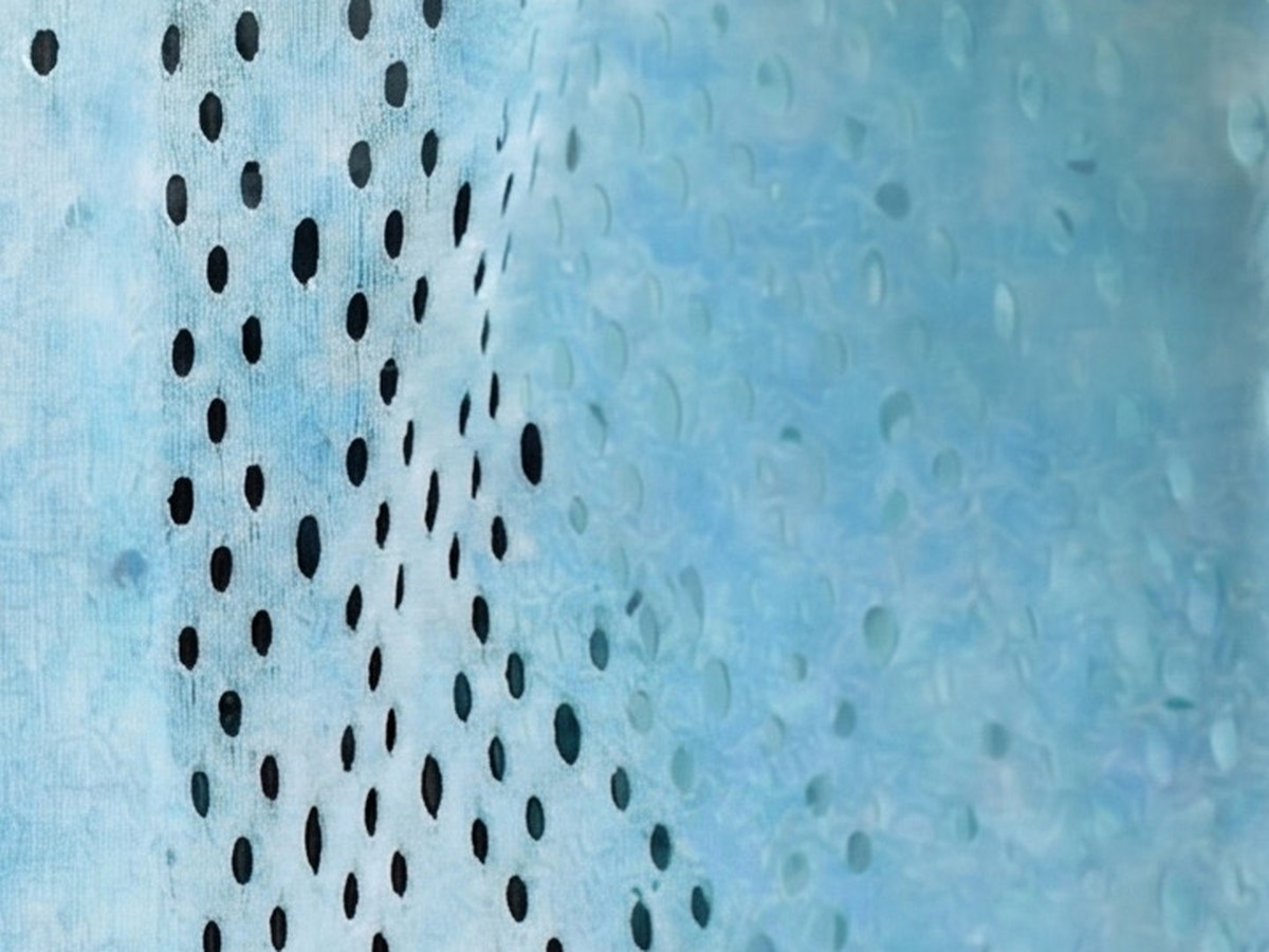 Laser-perforated back panel on Tie-Dye Running Vest